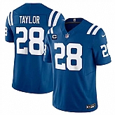 Men & Women & Youth Indianapolis Colts #28 Jonathan Taylor Blue 2024 F.U.S.E. With 2-Star C Patch Vapor Limited Stitched Jersey,baseball caps,new era cap wholesale,wholesale hats