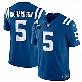 Men & Women & Youth Indianapolis Colts #5 Anthony Richardson Blue 2024 F.U.S.E. With 2-Star C Patch Vapor Limited Stitched Jersey,baseball caps,new era cap wholesale,wholesale hats