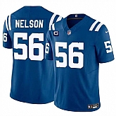 Men & Women & Youth Indianapolis Colts #56 Quenton Nelson Blue 2024 F.U.S.E. With 4-Star C Patch Vapor Limited Stitched Jersey,baseball caps,new era cap wholesale,wholesale hats