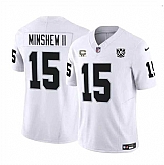 Men & Women & Youth Las Vegas Raiders #15 Gardner Minshew II White 2024 F.U.S.E 65th Anniversary Patch Vapor Stitched Jersey,baseball caps,new era cap wholesale,wholesale hats