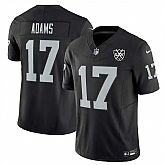 Men & Women & Youth Las Vegas Raiders #17 Davante Adams Black 2024 F.U.S.E 65th Anniversary Patch Vapor Stitched Jersey,baseball caps,new era cap wholesale,wholesale hats