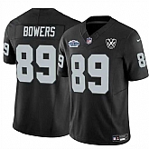 Men & Women & Youth Las Vegas Raiders #89 Brock Bowers Black 2024 F.U.S.E 65th Anniversary Patch Vapor Stitched Jersey,baseball caps,new era cap wholesale,wholesale hats