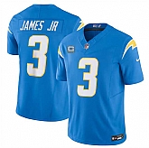 Men & Women & Youth Los Angeles Chargers #3 Derwin James Jr. Blue 2024 F.U.S.E. With 4-Star C Patch Vapor Untouchable Limited Stitched Jersey,baseball caps,new era cap wholesale,wholesale hats