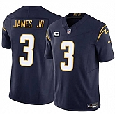 Men & Women & Youth Los Angeles Chargers #3 Derwin James Jr. Navy 2024 F.U.S.E. With 4-Star C Patch Vapor Untouchable Limited Stitched Jersey,baseball caps,new era cap wholesale,wholesale hats