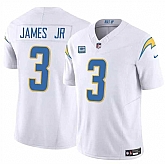 Men & Women & Youth Los Angeles Chargers #3 Derwin James Jr. White 2024 F.U.S.E. With 4-Star C Patch Vapor Untouchable Limited Stitched Jersey,baseball caps,new era cap wholesale,wholesale hats