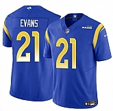 Men & Women & Youth Los Angeles Rams #21 Zach Evans Blue 2024 F.U.S.E Vapor Untouchable Stitched Jersey,baseball caps,new era cap wholesale,wholesale hats