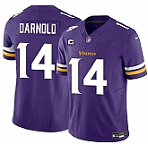 Men & Women & Youth Minnesota Vikings #14 Sam Darnold Purple 2024 F.U.S.E. With 4-Star C Patch Vapor Untouchable Limited Stitched Jersey,baseball caps,new era cap wholesale,wholesale hats