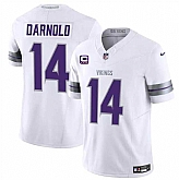 Men & Women & Youth Minnesota Vikings #14 Sam Darnold White 2024 F.U.S.E. With 4-Star C Patch Winter Warrior Limited Stitched Jersey,baseball caps,new era cap wholesale,wholesale hats