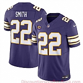 Men & Women & Youth Minnesota Vikings #22 Harrison Smith Purple 2024 F.U.S.E. Throwback With 4-Star C Patch Vapor Untouchable Limited Stitched Jersey,baseball caps,new era cap wholesale,wholesale hats