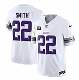 Men & Women & Youth Minnesota Vikings #22 Harrison Smith White 2024 F.U.S.E. With 4-Star C Patch Winter Warrior Limited Stitched Jersey,baseball caps,new era cap wholesale,wholesale hats