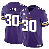 Men & Women & Youth Minnesota Vikings #30 C.J. Ham Purple 2024 F.U.S.E. With 4-Star C Patch Vapor Untouchable Limited Stitched Jersey,baseball caps,new era cap wholesale,wholesale hats