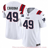 Men & Women & Youth New England Patriots #49 Joe Cardona White F.U.S.E. With 1-Star C Patch Vapor Limited Stitched Jersey,baseball caps,new era cap wholesale,wholesale hats