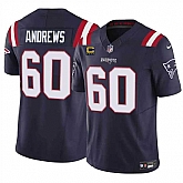 Men & Women & Youth New England Patriots #60 David Andrews Navy 2023 F.U.S.E. With 4-Star C Patch Vapor Limited Stitched Jersey,baseball caps,new era cap wholesale,wholesale hats