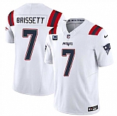 Men & Women & Youth New England Patriots #7 Jacoby Brissett White F.U.S.E. With 2-Star C Patch Vapor Limited Stitched Jersey,baseball caps,new era cap wholesale,wholesale hats