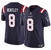 Men & Women & Youth New England Patriots #8 Ja'Whaun Bentley Navy F.U.S.E. With 4-Star C Patch Vapor Limited Stitched Jersey,baseball caps,new era cap wholesale,wholesale hats