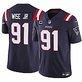 Men & Women & Youth New England Patriots #91 Deatrich Wise Jr Navy F.U.S.E. With 3-Star C Patch Vapor Limited Stitched Jersey,baseball caps,new era cap wholesale,wholesale hats