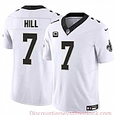 Men & Women & Youth New Orleans Saints #7 Taysom Hill White 2024 F.U.S.E With 1-Star C Patch Vapor Limited Stitched Jersey,baseball caps,new era cap wholesale,wholesale hats