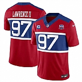 Men & Women & Youth New York Giants #97 Dexter Lawrence II Red 2024 F.U.S.E. Alternate With 3-Star C Patch And 100TH Season Patch Vapor Untouchable Limited Stitched Jersey,baseball caps,new era cap wholesale,wholesale hats