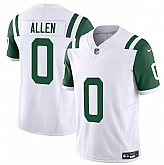 Men & Women & Youth New York Jets #0 Braelon Allen White Classic Alternate Vapor F.U.S.E. Limited Stitched Jersey,baseball caps,new era cap wholesale,wholesale hats