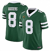 Men & Women & Youth New York Jets #8 Aaron Rodgers Green 2024 F.U.S.E. With 4-Star C Patch Vapor Limited Stitched Jersey,baseball caps,new era cap wholesale,wholesale hats