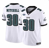 Men & Women & Youth Philadelphia Eagles #30 Quinyon Mitchell White 2024 With Dradt Patch F.U.S.E Vapor Untouchable Limited Stitched Jersey,baseball caps,new era cap wholesale,wholesale hats