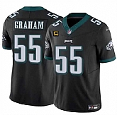 Men & Women & Youth Philadelphia Eagles #55 Brandon Graham Black F.U.S.E With 4-Star C Patch Vapor Untouchable Limited Stitched Jersey,baseball caps,new era cap wholesale,wholesale hats