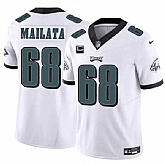 Men & Women & Youth Philadelphia Eagles #68 Jordan Mailata White F.U.S.E. With 1-Star C Patch Vapor Untouchable Limited Stitched Jersey,baseball caps,new era cap wholesale,wholesale hats