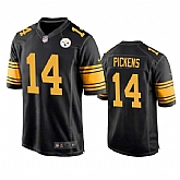 Men & Women & Youth Pittsburgh Steelers #14 George Pickens Black Color Rush Stitched Jersey,baseball caps,new era cap wholesale,wholesale hats