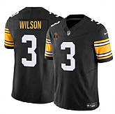 Men & Women & Youth Pittsburgh Steelers #3 Russell Wilson Black 2024 F.U.S.E. With Walter Payton Patch Vapor Untouchable Limited Stitched Jersey,baseball caps,new era cap wholesale,wholesale hats