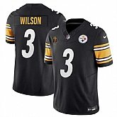 Men & Women & Youth Pittsburgh Steelers #3 Russell Wilson Black F.U.S.E. With Walter Payton Patch Vapor Untouchable Limited Stitched Jersey,baseball caps,new era cap wholesale,wholesale hats