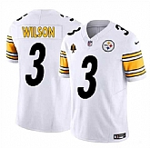 Men & Women & Youth Pittsburgh Steelers #3 Russell Wilson White F.U.S.E. With Walter Payton Patch Vapor Limited Stitched Jersey,baseball caps,new era cap wholesale,wholesale hats