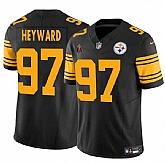 Men & Women & Youth Pittsburgh Steelers #97 Cameron Heyward Black F.U.S.E. With Walter Payton Patch Color Rush Limited Stitched Jersey,baseball caps,new era cap wholesale,wholesale hats