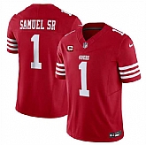 Men & Women & Youth San Francisco 49ers #1 Deebo Samuel SR Red 2024 F.U.S.E. With 2-Star C Patch Vapor Untouchable Limited Stitched Jersey,baseball caps,new era cap wholesale,wholesale hats