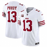 Men & Women & Youth San Francisco 49ers #13 Brock Purdy White 2024 F.U.S.E. With 2-Star C Patch Vapor Untouchable Limited Stitched Jersey,baseball caps,new era cap wholesale,wholesale hats