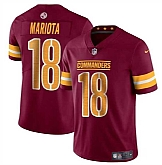 Men & Women & Youth Washington Commanders #18 Marcus Mariota Burgundy 2024 Vapor Limited Stitched Jersey,baseball caps,new era cap wholesale,wholesale hats