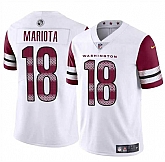 Men & Women & Youth Washington Commanders #18 Marcus Mariota White 2024 Vapor Limited Stitched Jersey,baseball caps,new era cap wholesale,wholesale hats