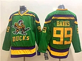 Men's Anaheim Ducks #99 Adam Banks Green CCM Jersey,baseball caps,new era cap wholesale,wholesale hats