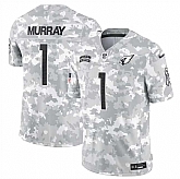 Men's Arizona Cardinals #1 Kyler Murray 2024 Arctic Camo Salute To Service Limited Stitched Jersey Dyin,baseball caps,new era cap wholesale,wholesale hats