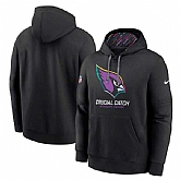 Men's Arizona Cardinals Black 2024 Crucial Catch Club Pullover Hoodie,baseball caps,new era cap wholesale,wholesale hats