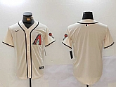 Men's Arizona Diamondbacks Blank Cream Cool Base Limited Stitched Jersey,baseball caps,new era cap wholesale,wholesale hats