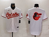 Men's Baltimore Orioles Big Logo White 2024 Home Limited Cool Base Stitched Baseball Jersey,baseball caps,new era cap wholesale,wholesale hats