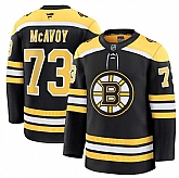 Men's Boston Bruins #73 Charlie McAvoy Black 2024-25 Home Stitched Hockey Jersey Dzhi,baseball caps,new era cap wholesale,wholesale hats