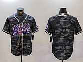 Men's Buffalo Bills blank Camo Team Cool Base Stitched Baseball Jersey,baseball caps,new era cap wholesale,wholesale hats