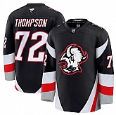 Men's Buffalo Sabres #72 Tage Thompson Black 2024-25 Alternate Stitched Hockey Jersey Dzhi,baseball caps,new era cap wholesale,wholesale hats