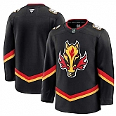 Men's Calgary Flames Blank Black 2024-25 Alternate Stitched Hockey Jersey Dzhi,baseball caps,new era cap wholesale,wholesale hats