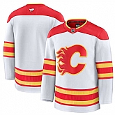 Men's Calgary Flames Blank White 2024-25 Away Stitched Hockey Jersey Dzhi,baseball caps,new era cap wholesale,wholesale hats