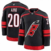 Men's Carolina Hurricanes #20 Sebastian Aho Black 2024-25 Home Stitched Hockey Jersey Dzhi,baseball caps,new era cap wholesale,wholesale hats