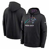 Men's Carolina Panthers Black 2024 Crucial Catch Club Pullover Hoodie,baseball caps,new era cap wholesale,wholesale hats