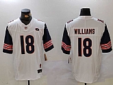 Men's Chicago Bears #18 Caleb Williams Limited White Fashion FUSE Jersey,baseball caps,new era cap wholesale,wholesale hats