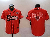 Men's Chicago Bears Blank Orange Throwback With Patch Cool Base Stitched Baseball Jerseys,baseball caps,new era cap wholesale,wholesale hats